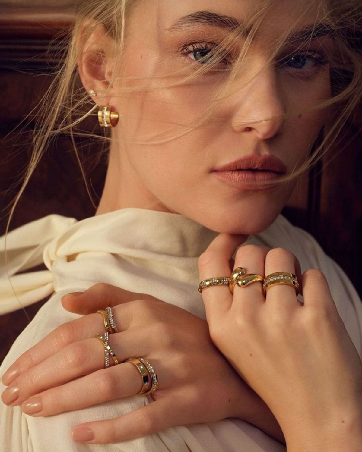 Modern Chic Gold Plated Necklace Sets