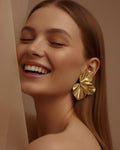 Modern Chic Gold Plated Earrings