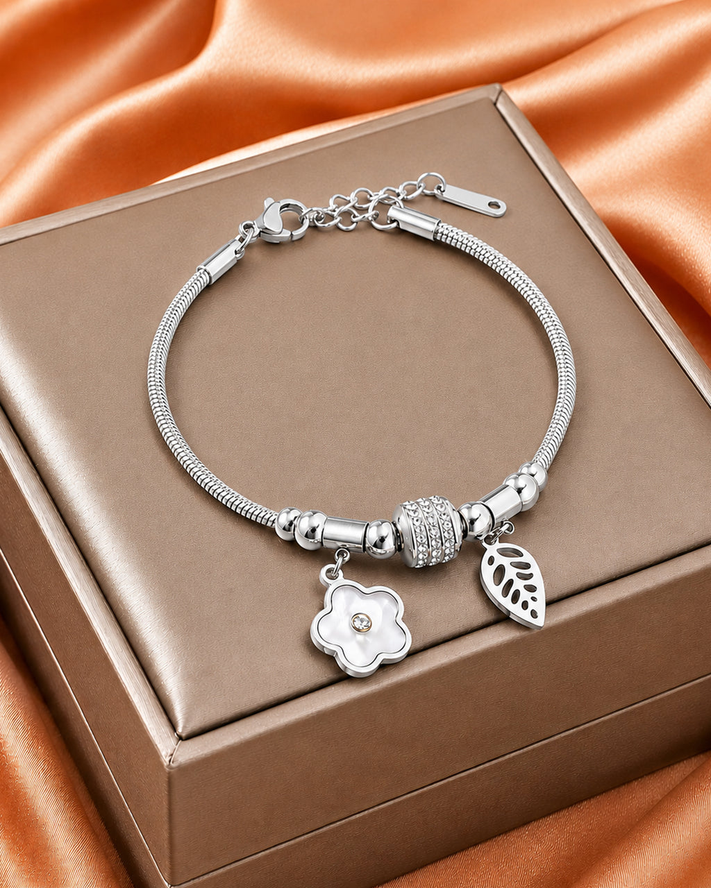 Adjustable Stainless Steel Bracelet for Women
