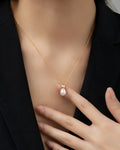 Pear Drop Pearl Pendant Necklace