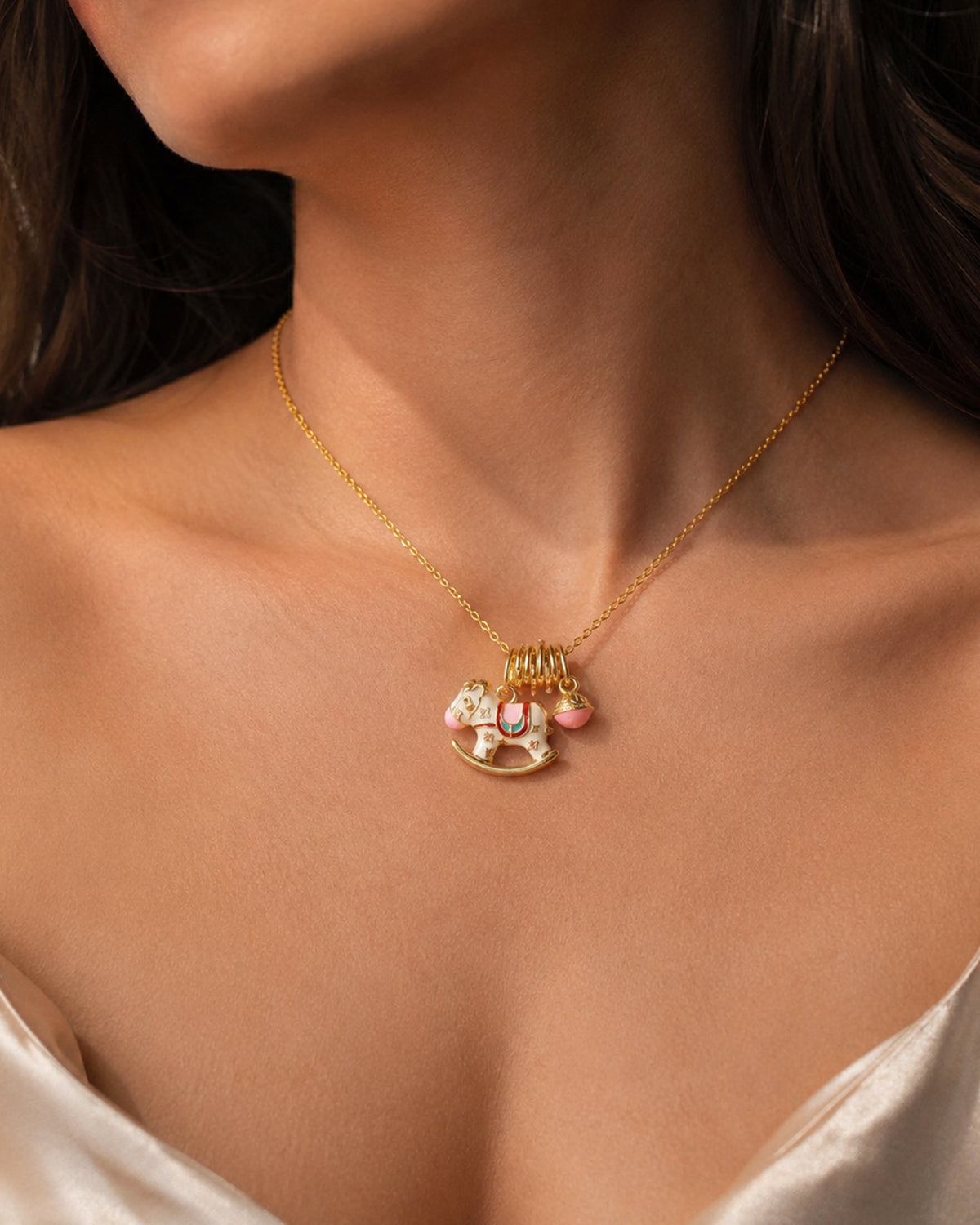 Rocking Horse Charm Pendant Necklace