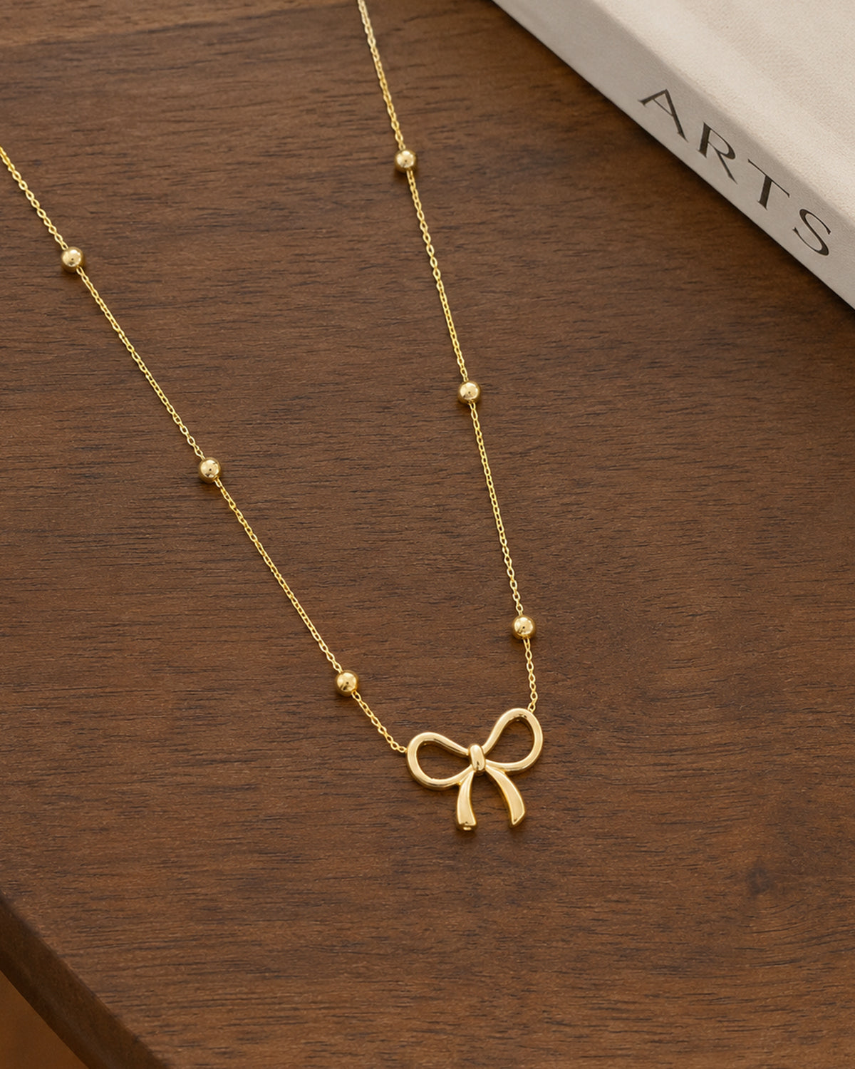 Minimalist Bow Pendant Necklace