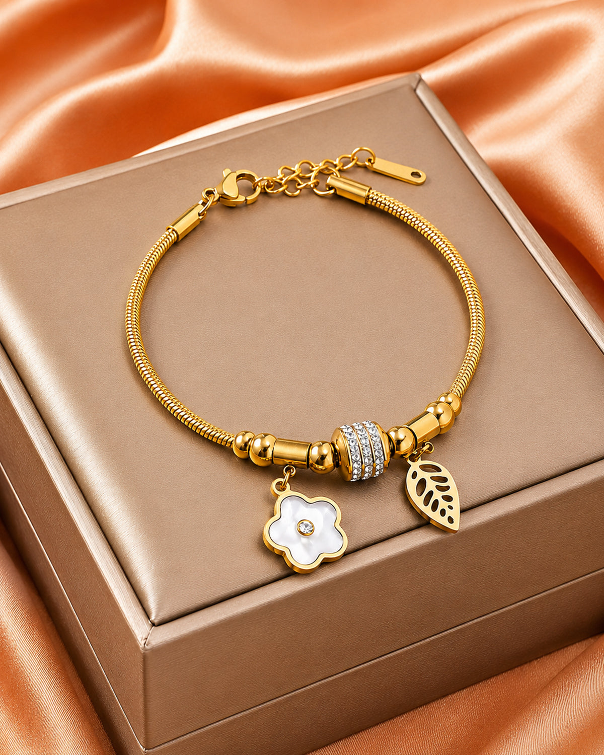 Adjustable Stainless Steel Bracelet for Women