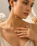 Crystal Butterfly Pendant Necklace