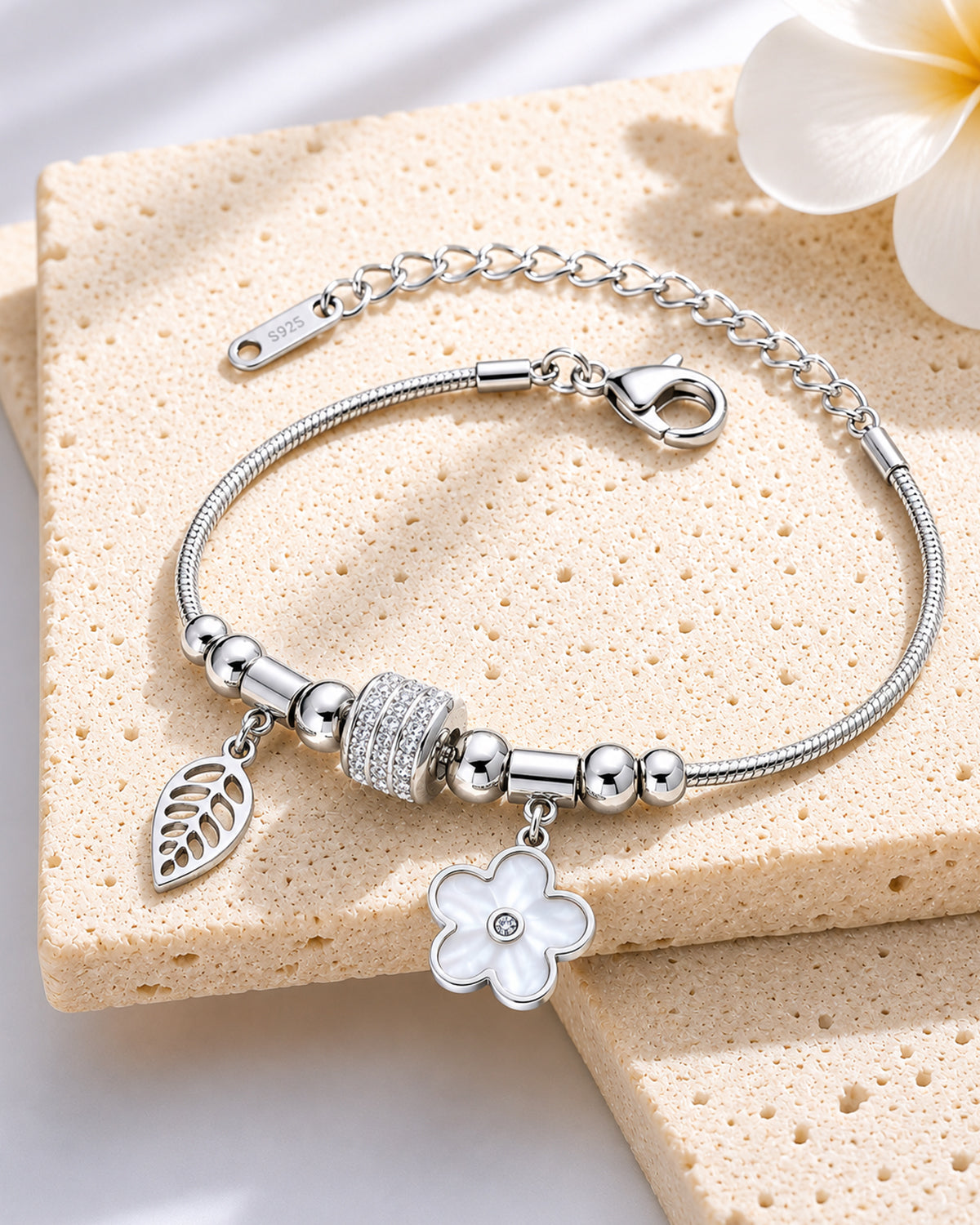 Adjustable Stainless Steel Bracelet for Women
