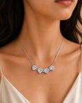 Convertible Silver Plated Lucky Clover Necklace