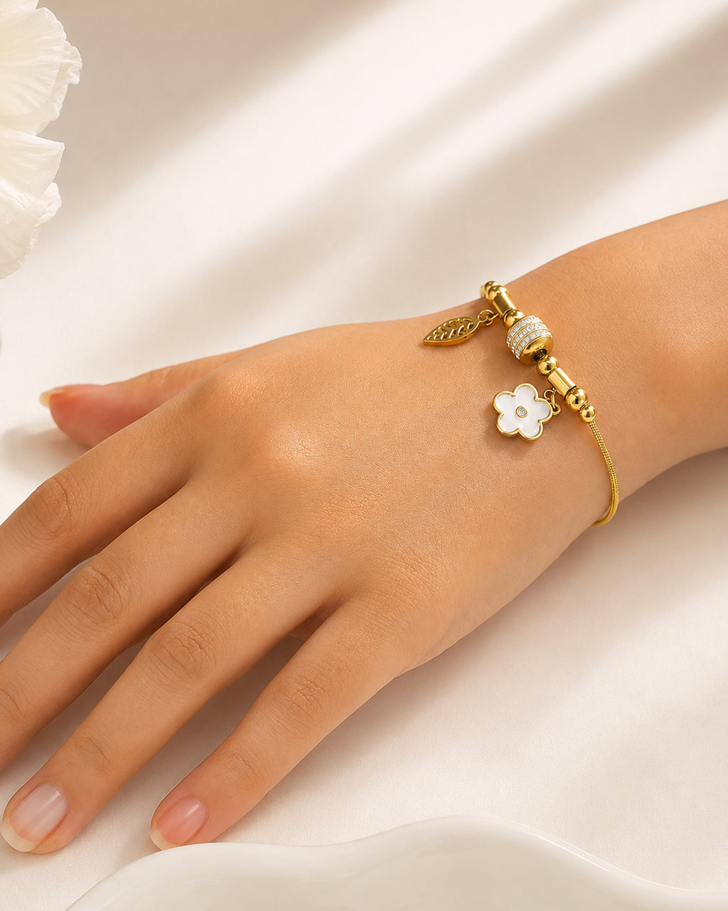 Adjustable Stainless Steel Bracelet for Women