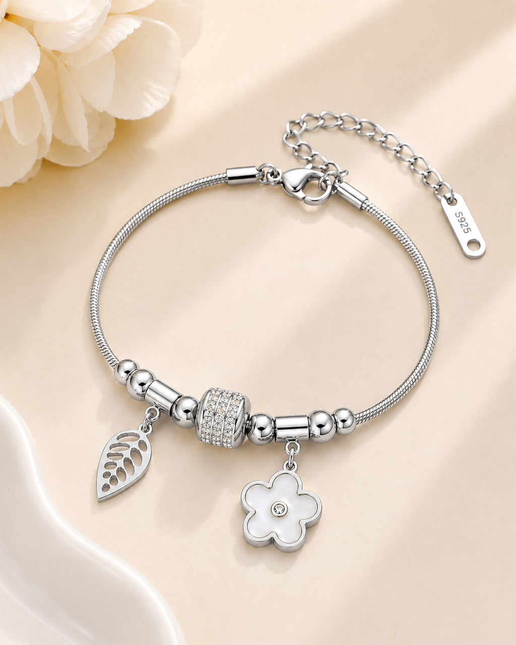 Adjustable Stainless Steel Bracelet for Women