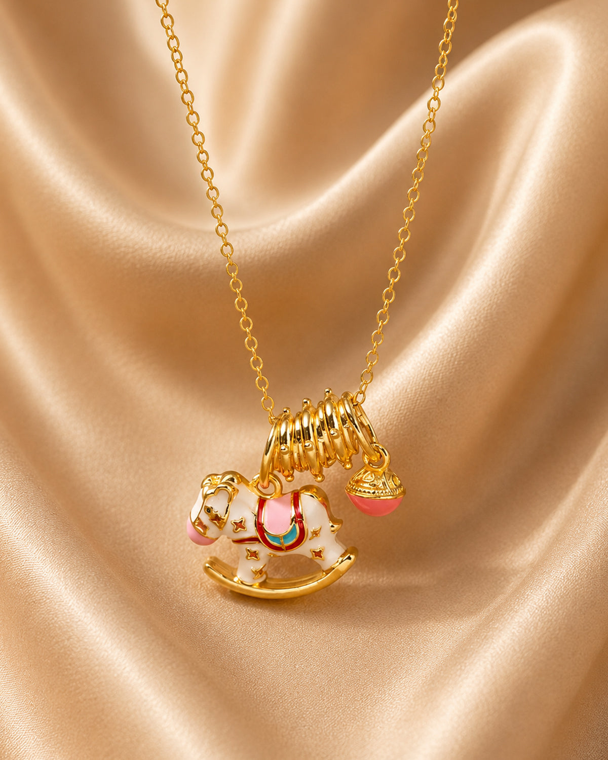 Rocking Horse Charm Pendant Necklace