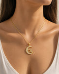 Moon & Family Pendant Necklace