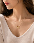 Minimalist Bow Pendant Necklace