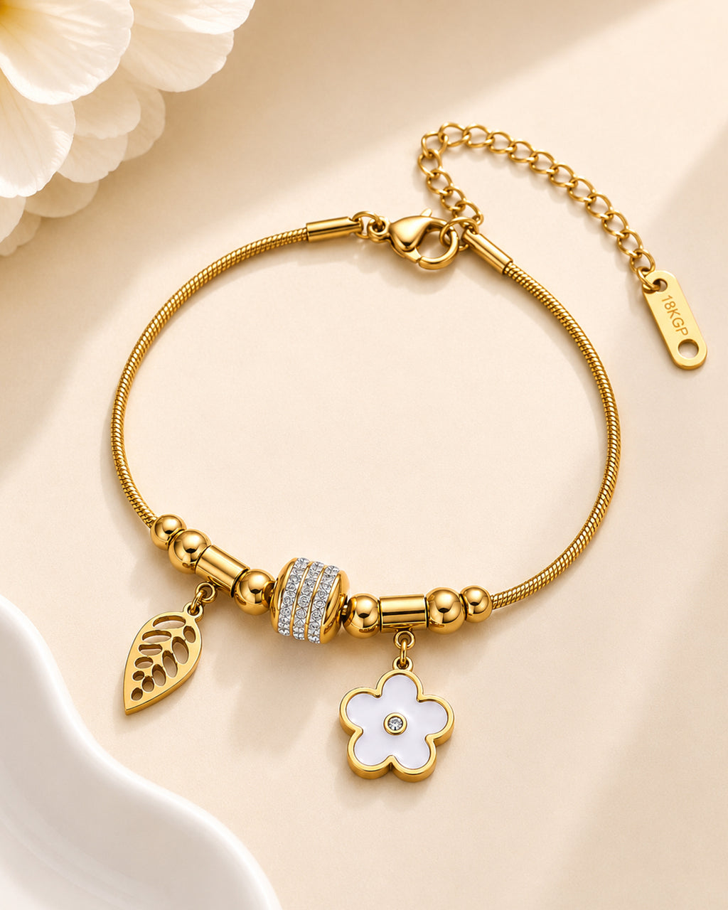 Adjustable Stainless Steel Bracelet for Women