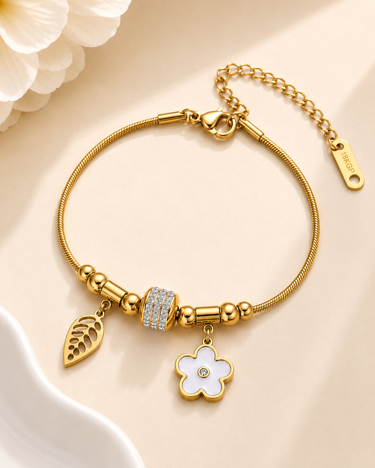 Adjustable Stainless Steel Bracelet for Women