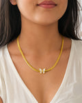 Butterfly Cuban Chain Necklace